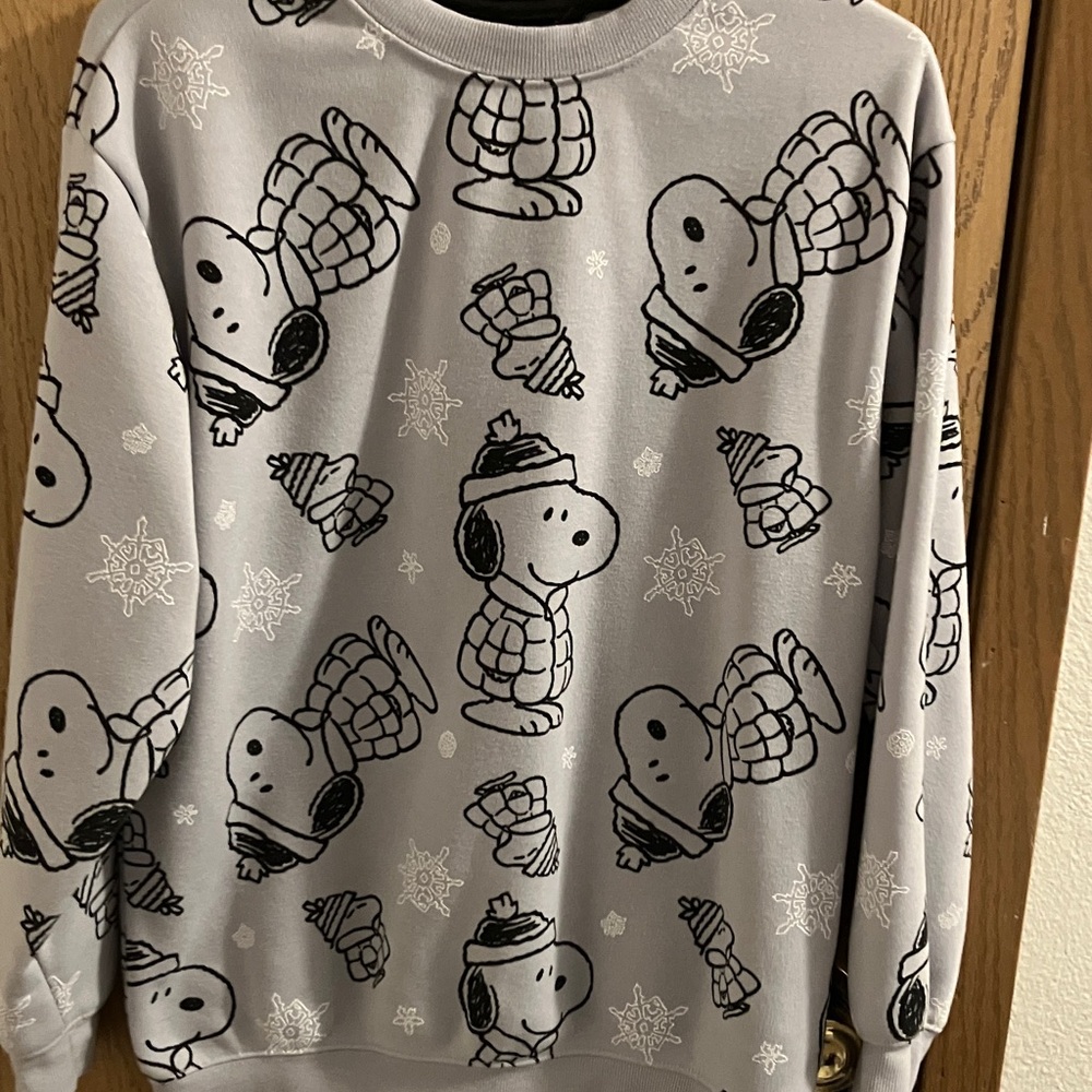 Peanuts Gray Snoopy Sweatshirt